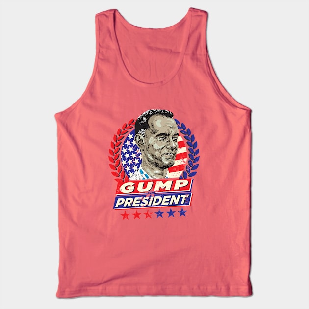 Gump For President Tank Top by Alema Art